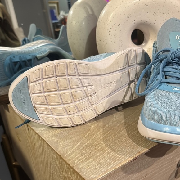 Blue Athletic Sneakers with White Midsole - Picture 7 of 9